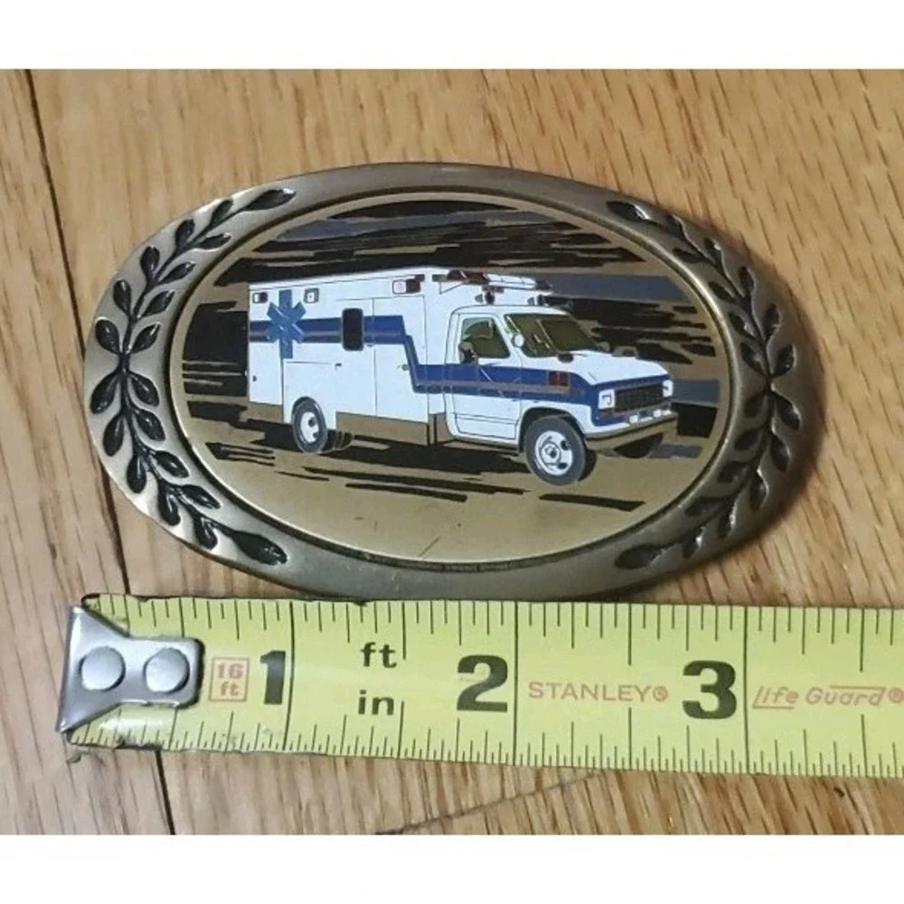 Heritage Buckles Solid Brass‎ Ambulance Belt Buckle
